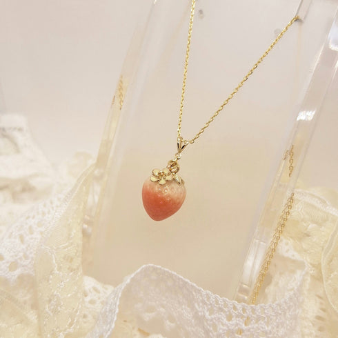 <33002>小粒苺ネックレス(エレガントローズ)アイボリー小花