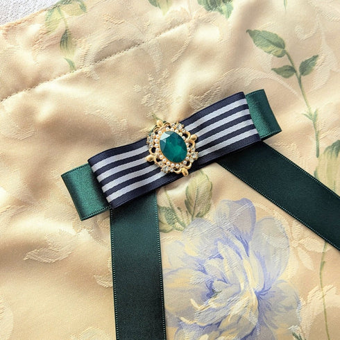<35027>花柄トートバッグ ベージュ×青系