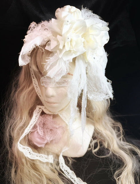 White flowers headpiece