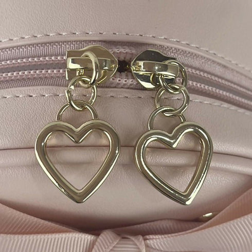 あみあげりぼんリュック LL-1010 【ブラック モカブラウン ベイビーピンク】