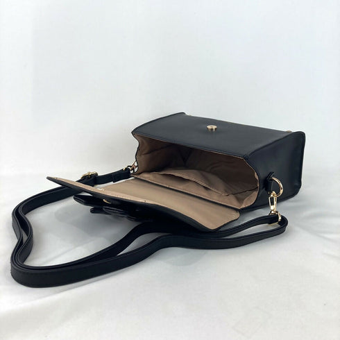 きゅるるんりぼんミニショルダー LL-1028【ブラック アイボリー】