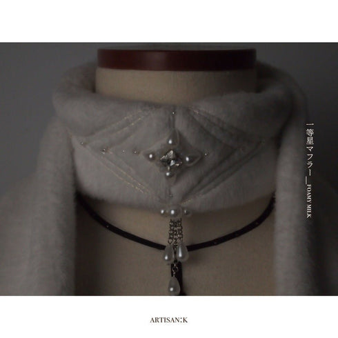 【AW限定制作】-ˋˏ一等星マフラー(カラー名:FOAMY MILK)ˎˊ-