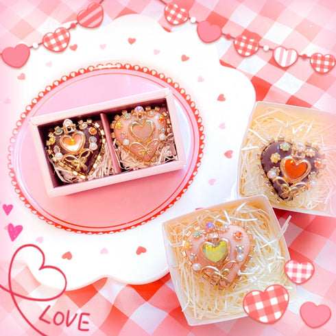 【バレンタイン限定】魔法少女のチョコ&イチゴムースリングセット