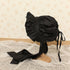 後リボンフルボンネットGoth editionシャンタン ブラック