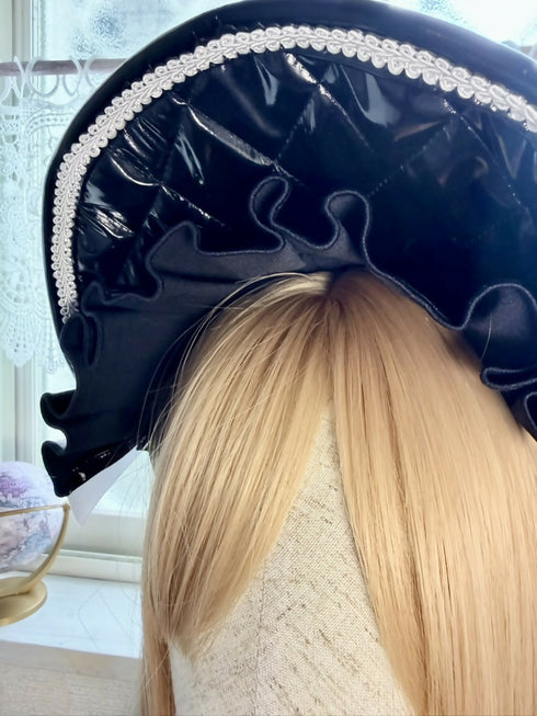 エナメルレザー ボンネット WB