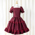 Noir Rose Jacquard Dress(ボルドー)