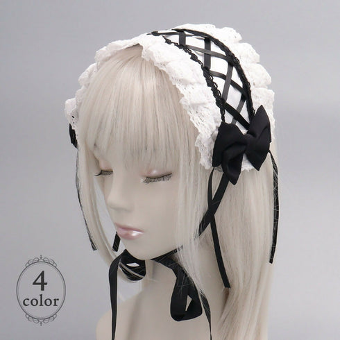 コルセットレース ヘッドドレス Lolitails+