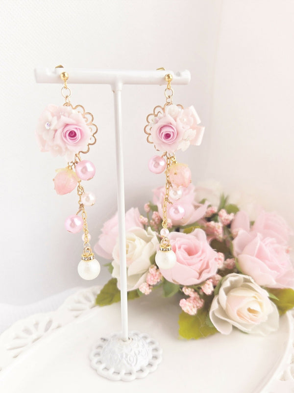 乙女日和(ピンク、ピアス・イヤリング)