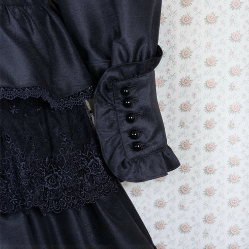 Victorian Nocturne Dress(Blk)