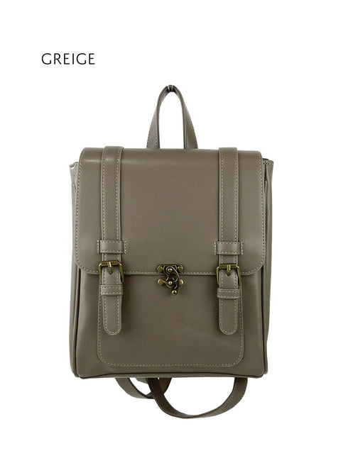 クラシカルミニサッチェルリュック TL-5602【グレージュ ブラック チョコブラウン】