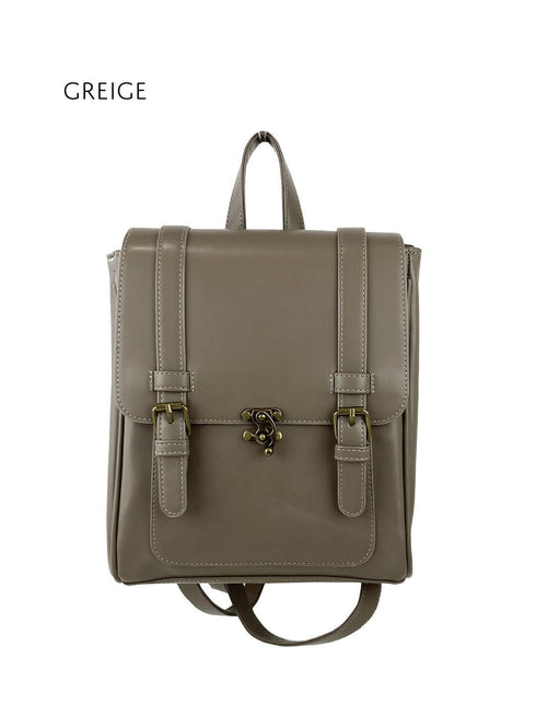 クラシカルミニサッチェルリュック TL-5602【グレージュ ブラック チョコブラウン】