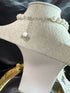 Grey shell lace tie