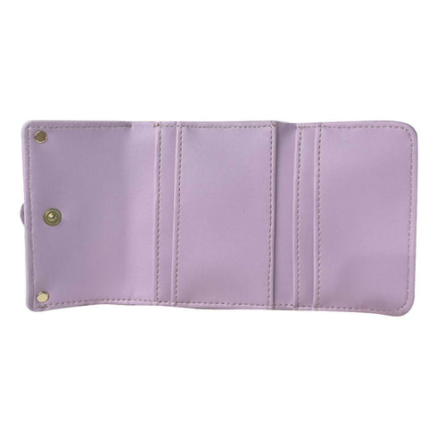 夢は叶うがま口折財布 LL-1013 【ブラック ピンク ラベンダー】
