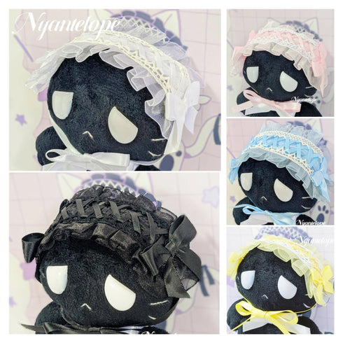 ワイヤー入りヘッドドレス(ドール、ぬいぐるみサイズ)(ブラック、ピンク、ブルー、ホワイト、イエロー) ゴスロリ 甘ロリ ロリータ ロリィタ