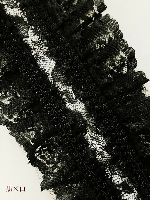 デビルホーン ヘッドドレス/黒×白