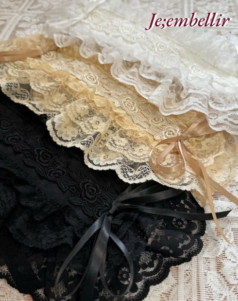 ラッセルレースヘッドドレス ホワイト