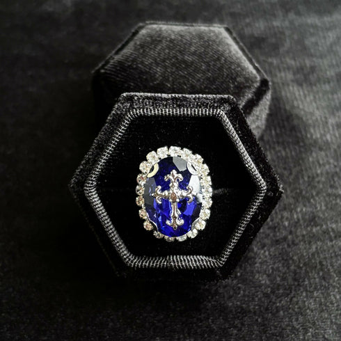 オーバルリング 十字架