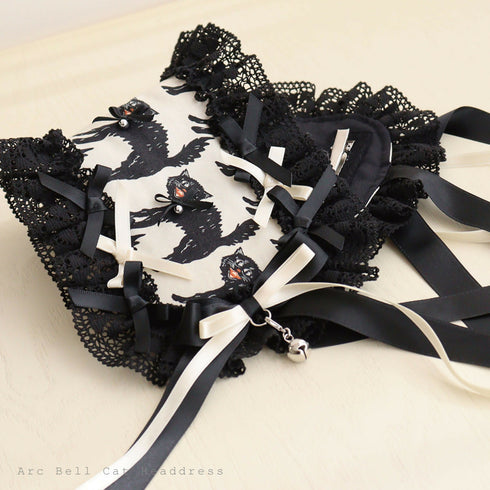 弧猫の微睡の鈴ヘッドドレス