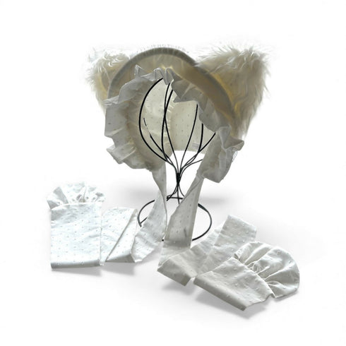 猫のボンネット オフホワイト