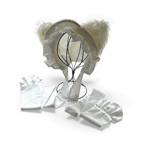 猫のボンネット オフホワイト