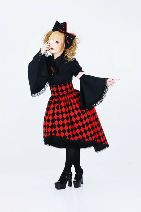 【受注生産】The noble red queenスカート ver.ダイヤチェック