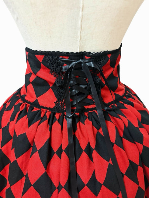 【受注生産】The noble red queenスカート ver.ダイヤチェック