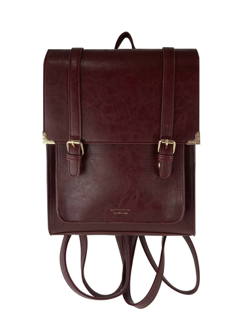 ベルト縦型サッチェル TL-5605【ブラック ブラウン ボルドー】