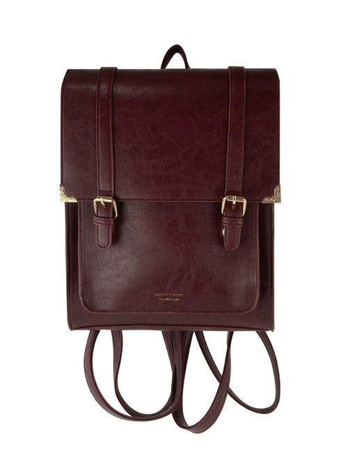 ベルト縦型サッチェル TL-5605【ブラック ブラウン ボルドー】