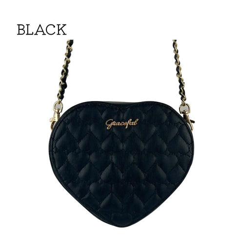 ハートを運んでminiショルダー LL-1006 【ブラック ラベンダー ピンク ベージュ】