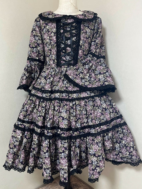 ゴブラン調姫袖OP・ヘッドドレス付き(バラ売り不可)