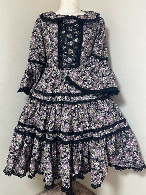 ゴブラン調姫袖OP・ヘッドドレス付き(バラ売り不可)