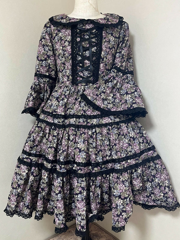 ゴブラン調姫袖OP・ヘッドドレス付き(バラ売り不可)