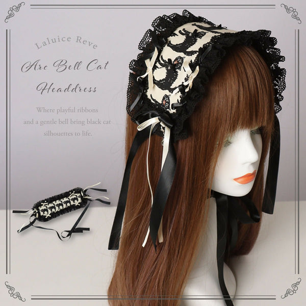 弧猫の微睡の鈴ヘッドドレス
