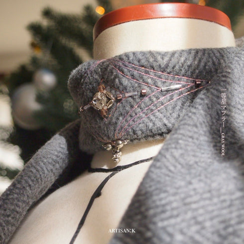 【AW限定】-ˋˏ一等星マフラー(カラー名:GRAY WOOL)ˎˊ-