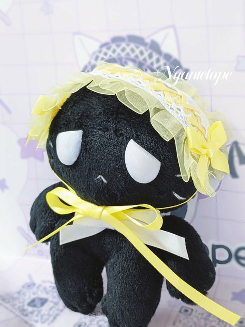 ワイヤー入りヘッドドレス(ドール、ぬいぐるみサイズ)(ブラック、ピンク、ブルー、ホワイト、イエロー) ゴスロリ 甘ロリ ロリータ ロリィタ