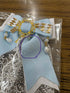 <30009>【B品】Wonderlandリボンヘアクリップ(ブルーホワイト)