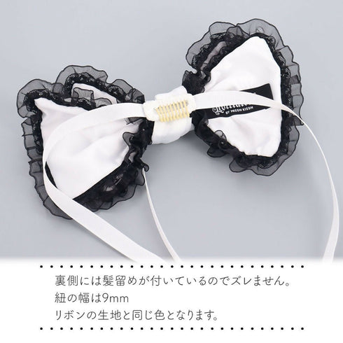 2段リボン ペット用ヘッドドレス スイートパールリボン Sweet Pearl Ribbon Lolitails