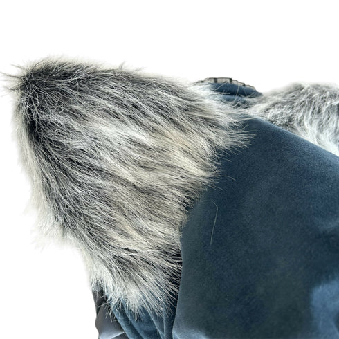 猫のボンネット くすみブルー