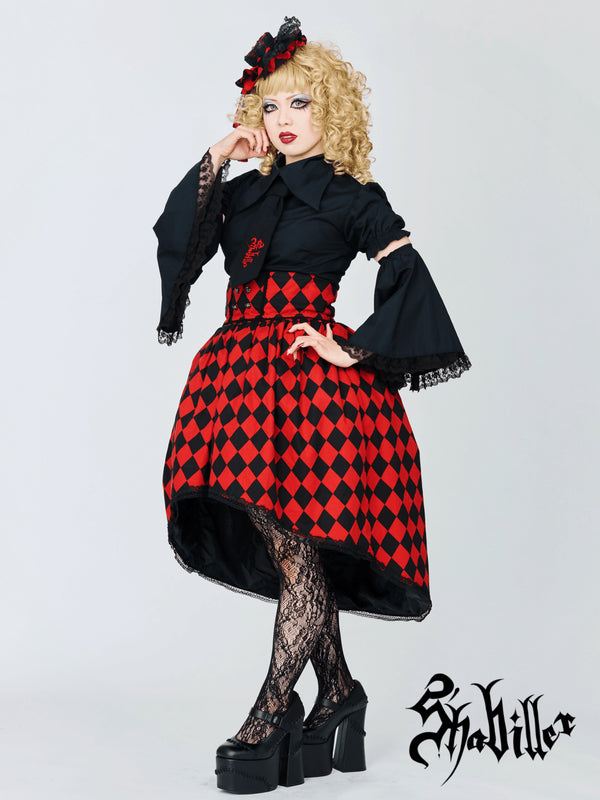 【受注生産】The noble red queenスカート ver.ダイヤチェック