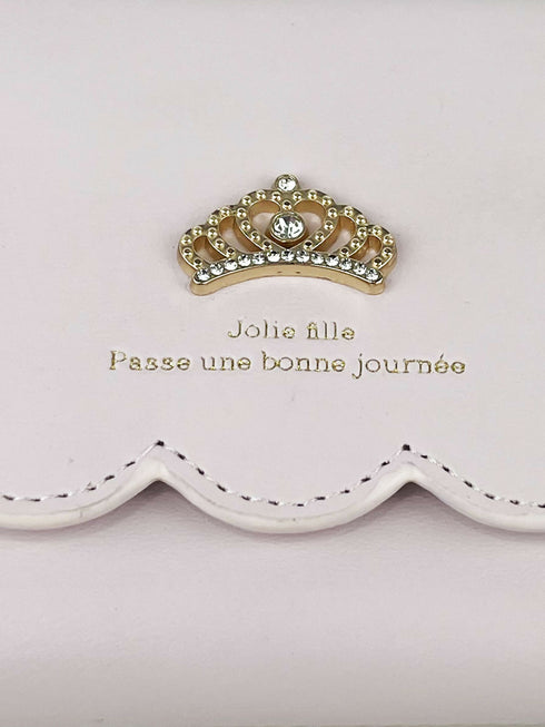 みんなプリンセス長財布 LL-1031 【ブラック ピンク ラベンダー】