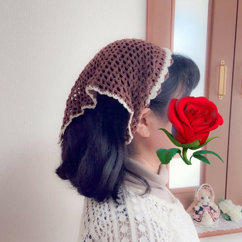 ぱっとかぶれるお手軽バブーシュカ