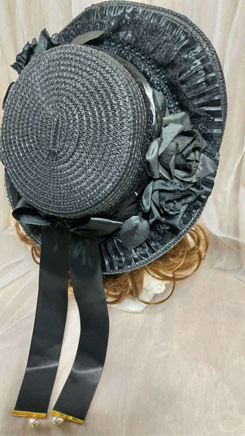 黒スペシャルストローハット