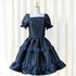 Copy of Noir Rose Jacquard Dress(ネイビー)
