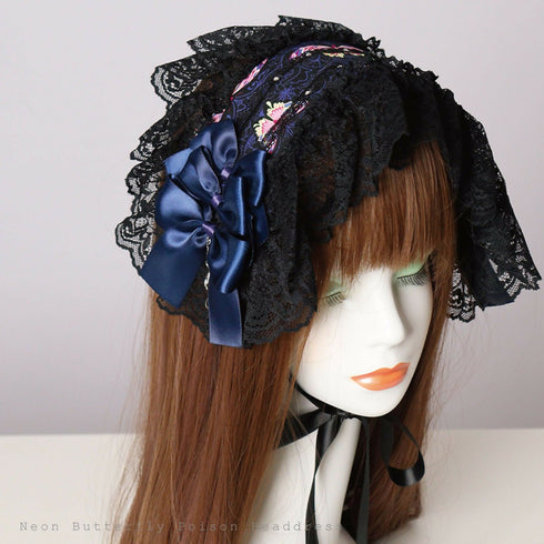 闇夜舞う毒蝶の煌羽ヘッドドレス