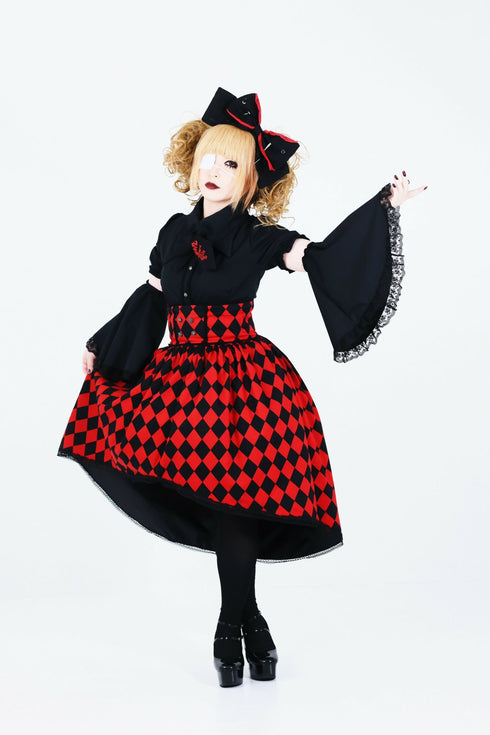 【受注生産】The noble red queenブラウス ver.黒