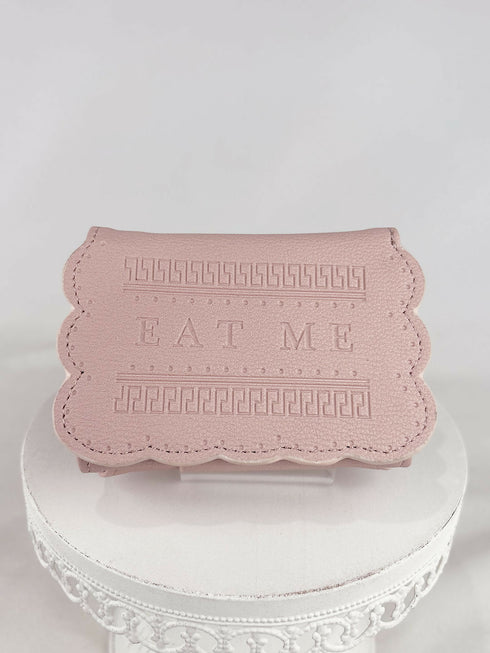 Sweet Magic Biscuitがま口折財布 LL-1038 【ベージュ ピンク】