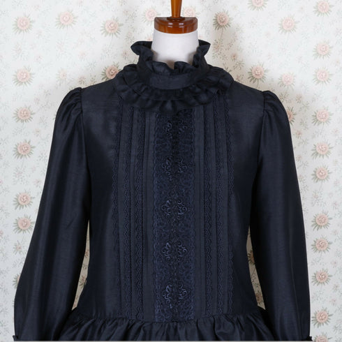 Victorian Nocturne Dress(Blk)