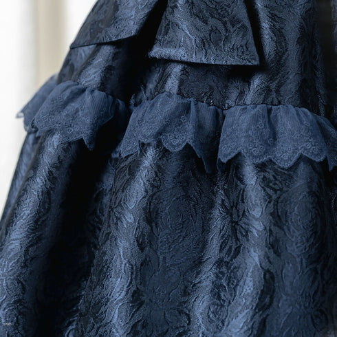 Copy of Noir Rose Jacquard Dress(ネイビー)