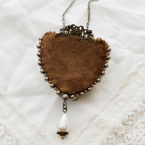 リボンのネックレス/グリーン