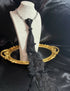 Black Black ribbon tie